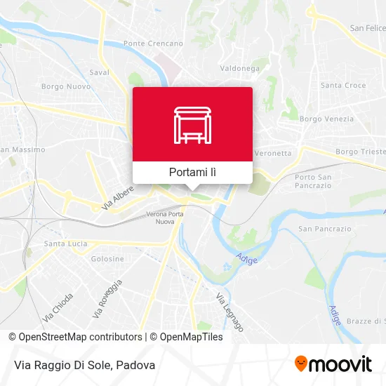 Mappa Via Raggio Di Sole