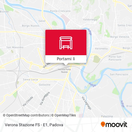 Mappa Verona Stazione FS - E1