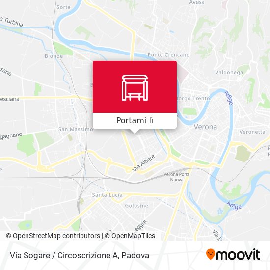 Mappa Via Sogare / Circoscrizione A