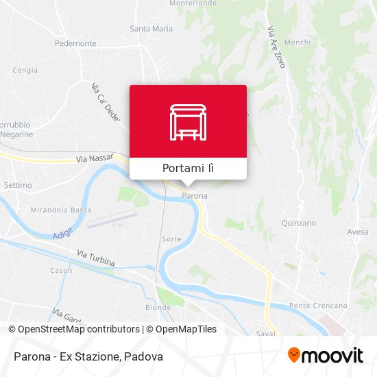 Mappa Parona - Ex Stazione