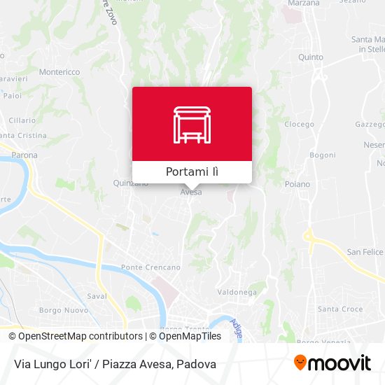 Mappa Via Lungo Lori' / Piazza Avesa