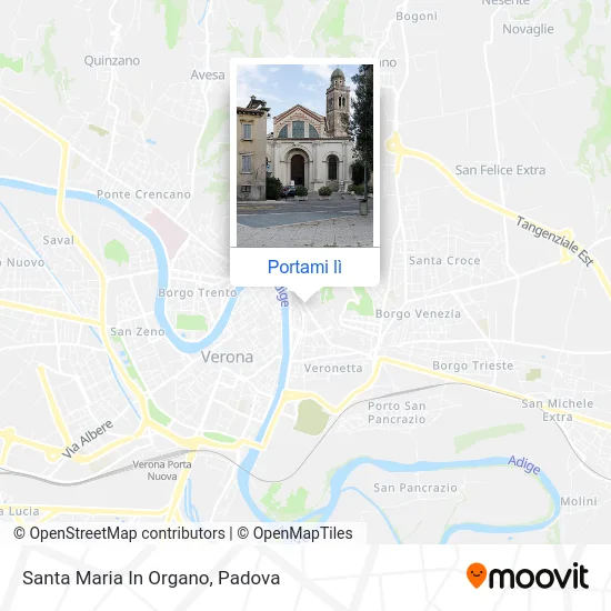 Mappa Santa Maria In Organo