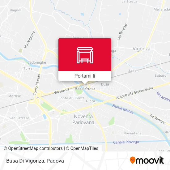 Mappa Busa Di Vigonza