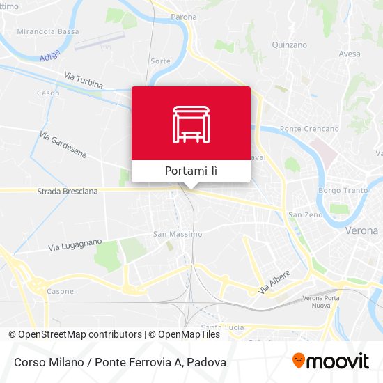 Mappa Corso Milano / Ponte Ferrovia A