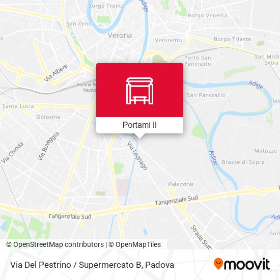 Mappa Via Del Pestrino / Supermercato B
