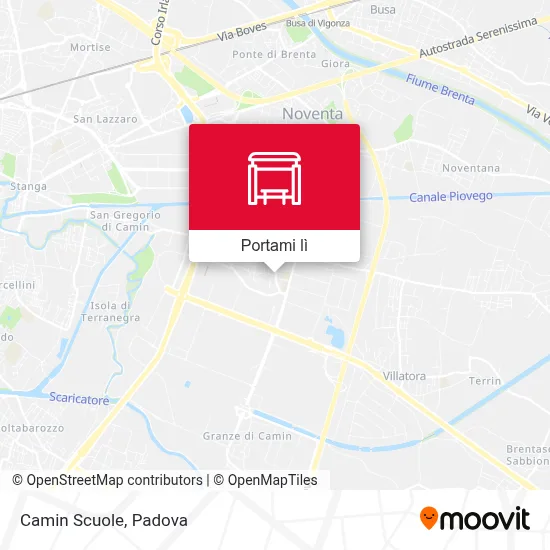 Mappa Camin Scuole