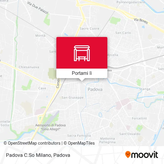 Mappa Padova C.So Milano