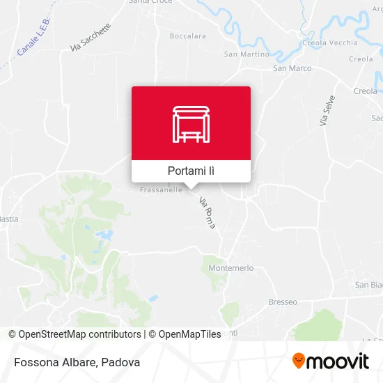 Mappa Fossona Albare