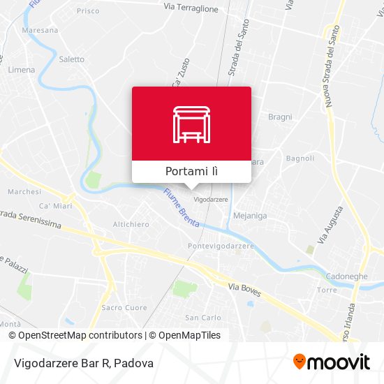 Mappa Vigodarzere Bar R