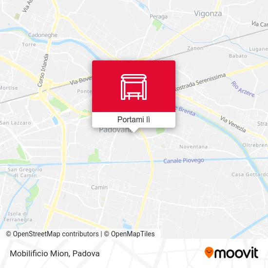 Mappa Mobilificio Mion