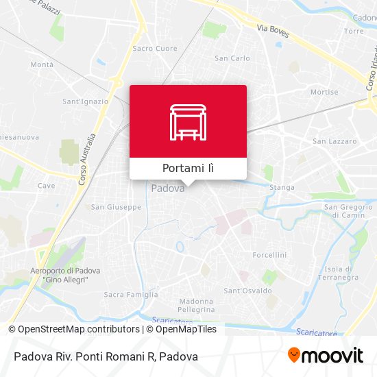 Mappa Padova Riv. Ponti Romani R