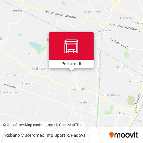 Mappa Rubano V.Borromeo Imp.Sport R
