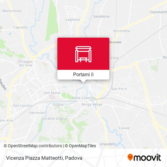 Mappa Vicenza Piazza Matteotti