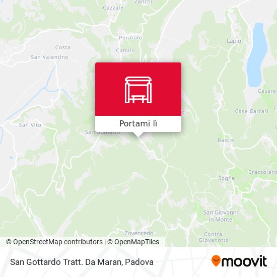 Mappa San Gottardo Tratt. Da Maran