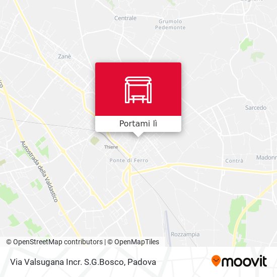 Mappa Via Valsugana Incr. S.G.Bosco