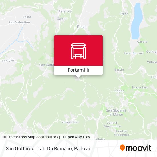 Mappa San Gottardo Tratt.Da Romano