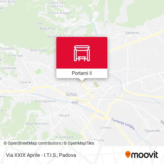 Mappa Via XXIX Aprile - I.T.I.S.