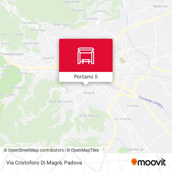 Mappa Via Cristoforo Di Magrè
