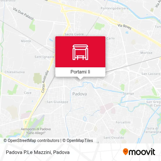 Mappa Padova P.Le Mazzini