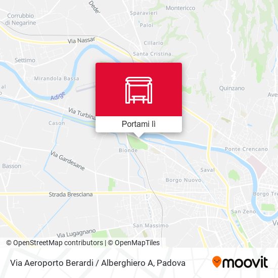 Mappa Via Aeroporto Berardi / Alberghiero A