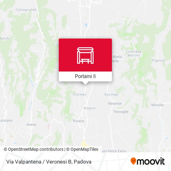 Mappa Via Valpantena / Veronesi B