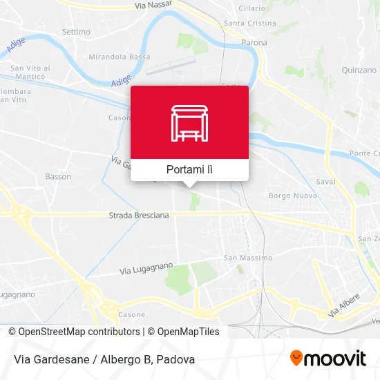 Mappa Via Gardesane / Albergo B
