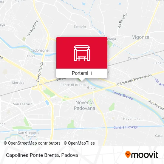 Mappa Capolinea Ponte Brenta