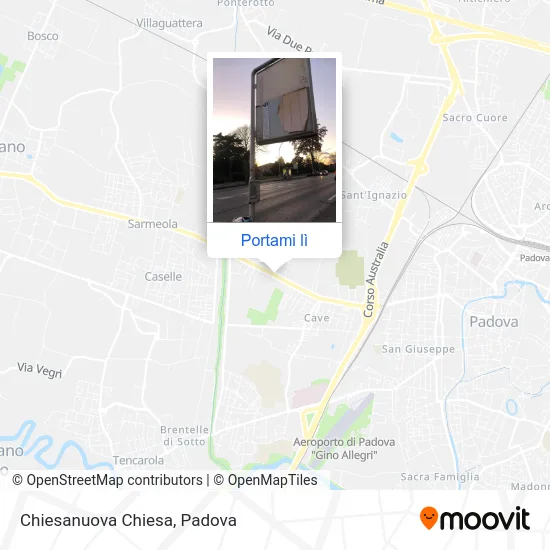 Mappa Chiesanuova Chiesa