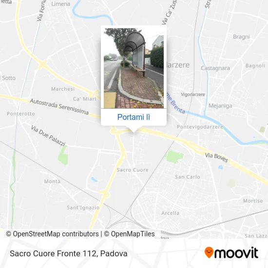 Mappa Sacro Cuore Fronte 112