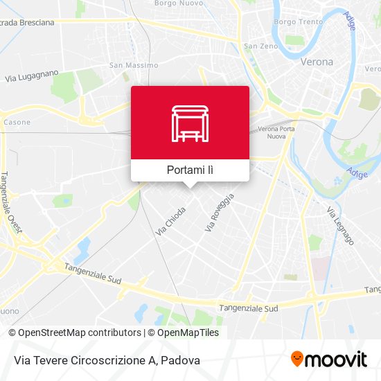 Mappa Via Tevere Circoscrizione A