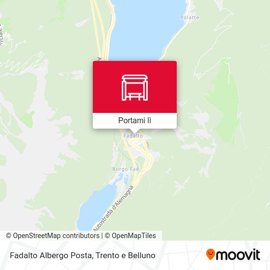 Mappa Fadalto Albergo Posta