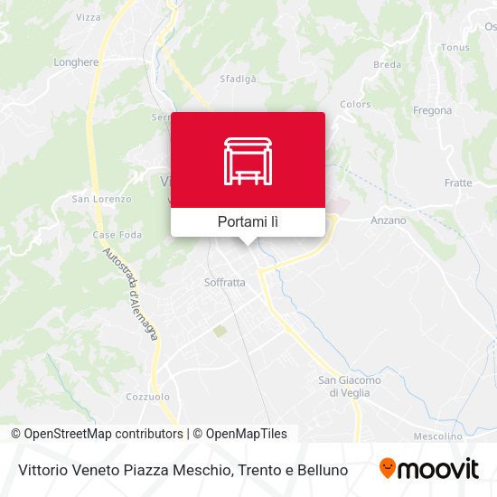 Mappa Vittorio Veneto Piazza Meschio