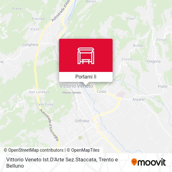 Mappa Vittorio Veneto Ist.D'Arte Sez.Staccata