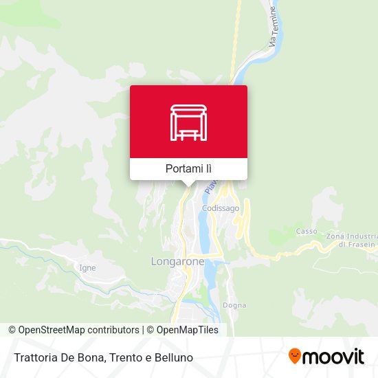 Mappa Trattoria De Bona