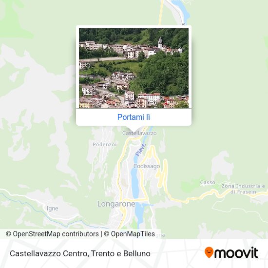 Mappa Castellavazzo Centro