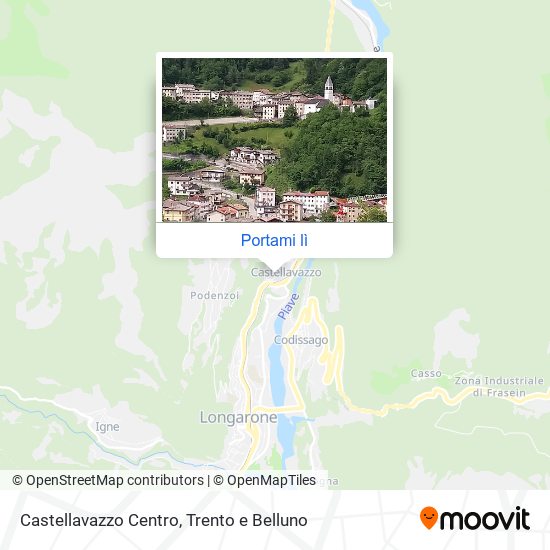 Mappa Castellavazzo Centro