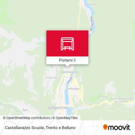 Mappa Castellavazzo Scuole