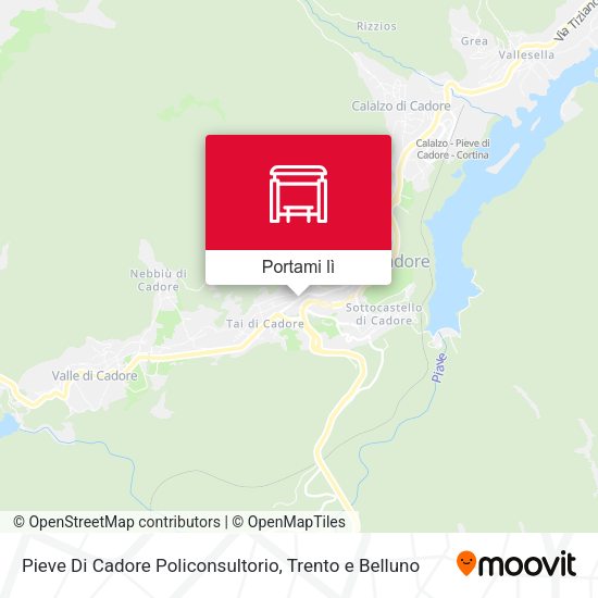 Mappa Pieve Di Cadore Policonsultorio