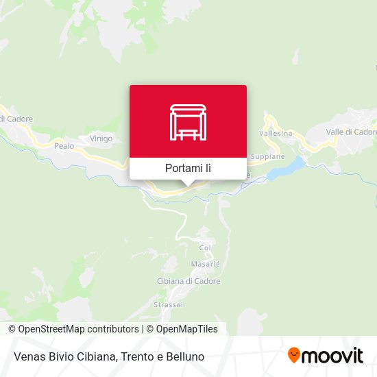 Mappa Venas Bivio Cibiana
