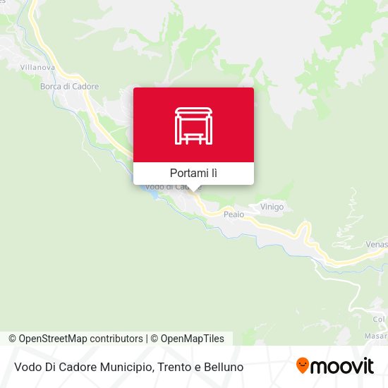 Mappa Vodo Di Cadore Municipio