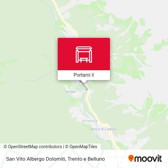 Mappa San Vito Albergo Dolomiti