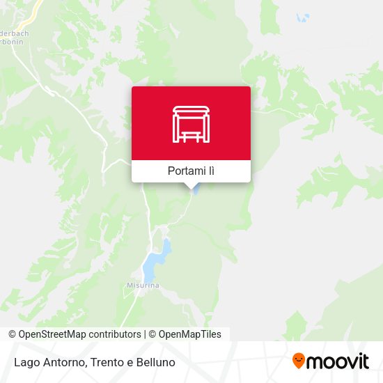 Mappa Lago Antorno
