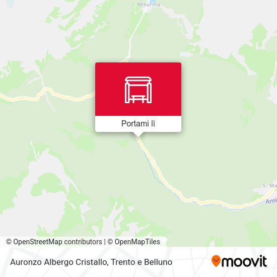 Mappa Auronzo Albergo Cristallo