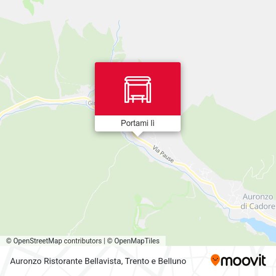 Mappa Auronzo Ristorante Bellavista