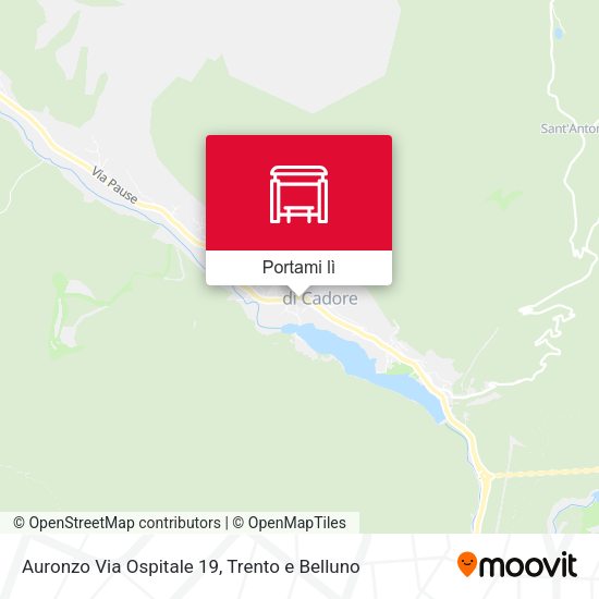 Mappa Auronzo Via Ospitale 19