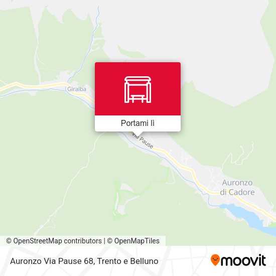 Mappa Auronzo Via Pause 68