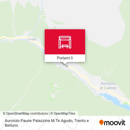 Mappa Auronzo Pause Palazzina M.Te Agudo