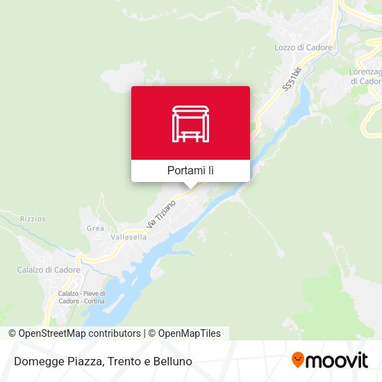Mappa Domegge Piazza