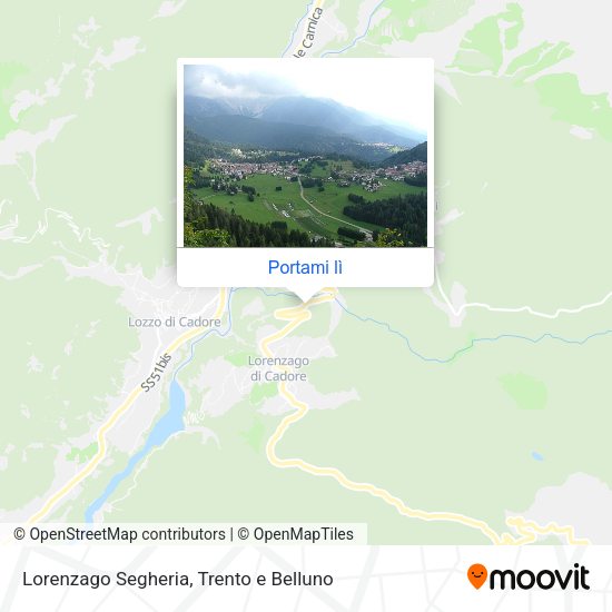 Mappa Lorenzago Segheria