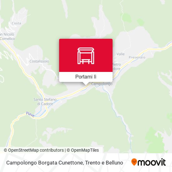 Mappa Campolongo Borgata Cunettone